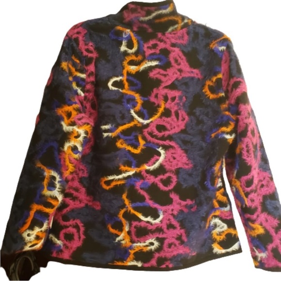 WINDING RIVER BRAND MULTICOLORED CLASSIC REVERSIBLE JACKET - size large - Picture 3 of 6